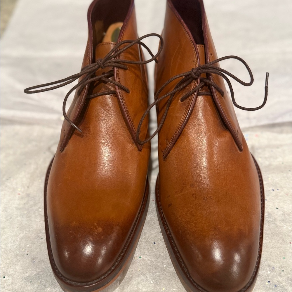 Ted Baker Tan Leather Chukka Boots